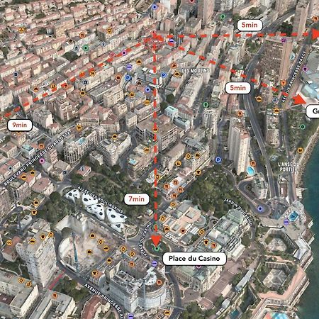 Frontiere Monaco, 2 Pieces, Centre Beausoleilアパートメント エクステリア 写真
